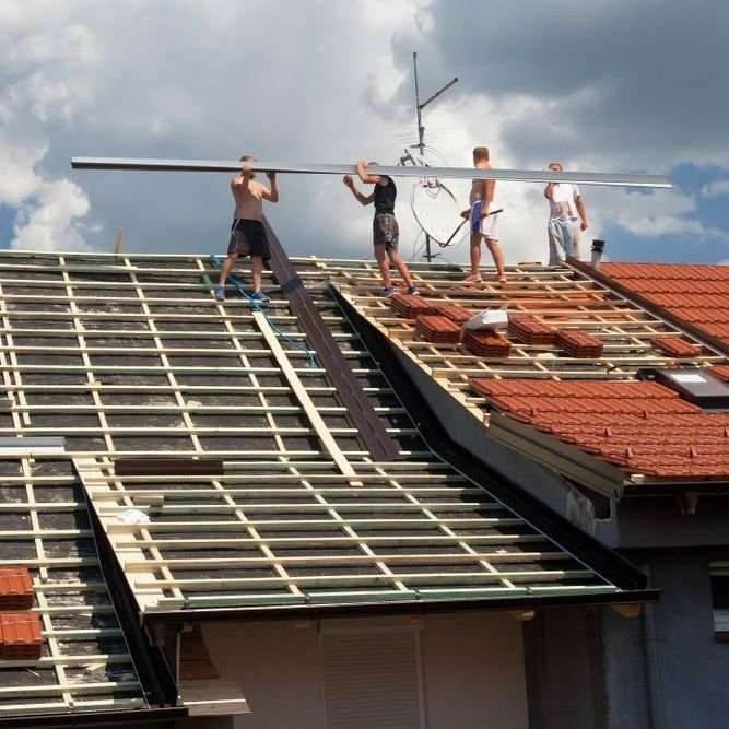 Plat dak Meijel opnieuw leggen
